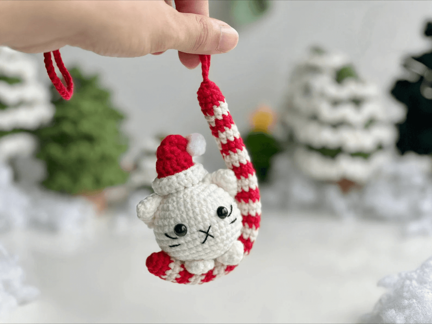 Bundle 5in1 Christmas Ornaments Car Hanging Crochet Pattern