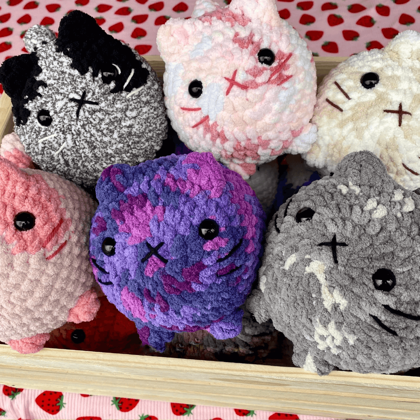 2-in-1 Crochet Pattern | Cute Loaf Cat Plushie Crochet Bundle